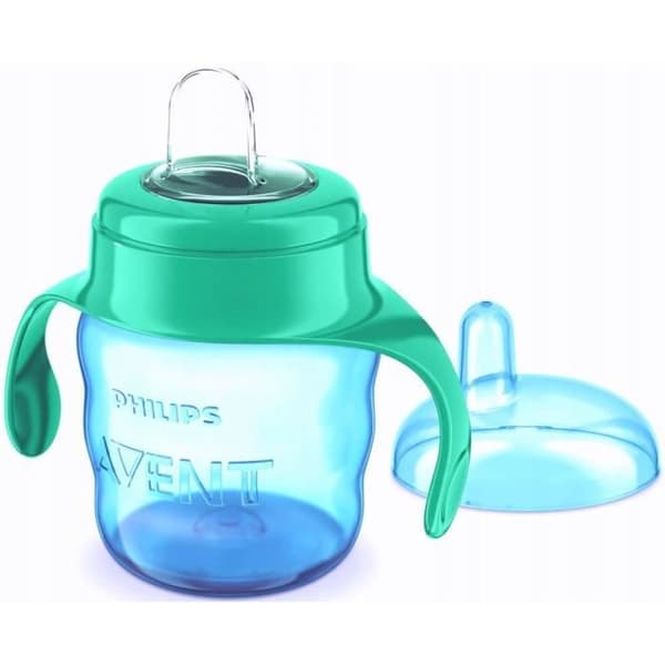 AVENT NON-CAPE flaska med handtag 200ml 6m+