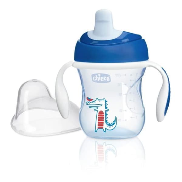 Chicco Träningskopp med styv pipe Chameleon Green +6m 200ml 1 enhet