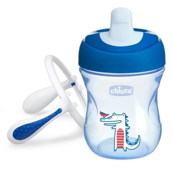 Chicco Träningskopp med styv pipe Chameleon Green +6m 200ml 1 enhet