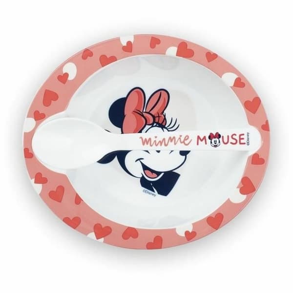 Servissats ThermoBaby Minnie Microwave Meal Set Bowl + Spoon