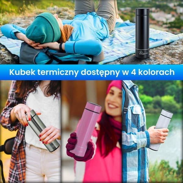 Tass med näbb - mugg - lärandeglas Extralink - MUG-SMART500 VIT - LED TERMISK TASS VIT