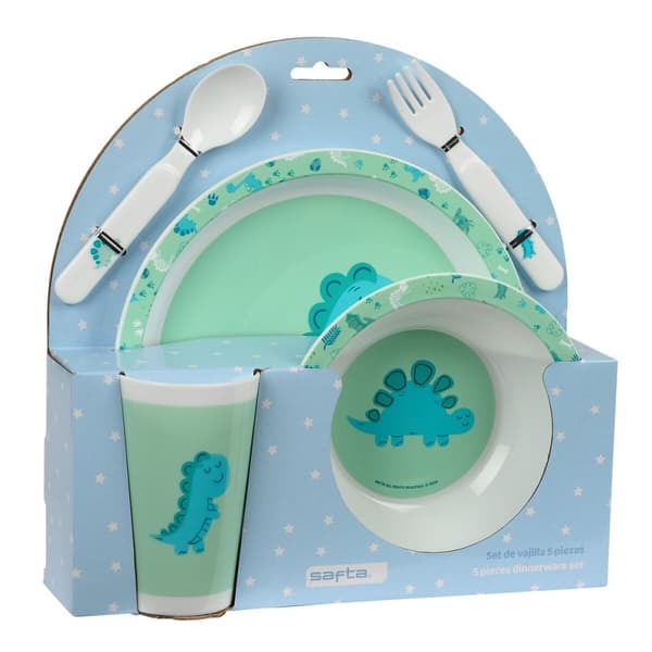 Lasten astiasto Safta Dino Polyesteri 26 x 26 x 9 cm