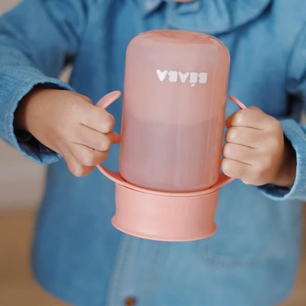 360° inlärningskopp - BEABA - Rosa - För baby - 340 ml - Plast
