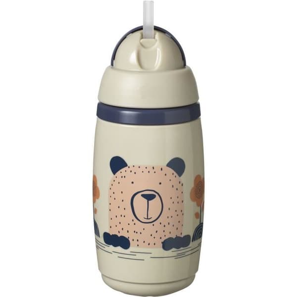 Tommee Tippee Isolerad halmmugg - 12m+ - 266ml - Grå