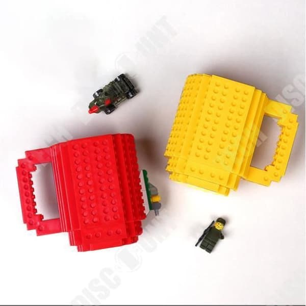 TD® Building Block Cup DIY Assembly Kaffemugg Cup Creative Assembly Dekompression Vattenkoppshållare