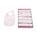 Pikkukuva 3 / 3: Ruokalappusetti Home ESPRIT Sininen Pinkki Puuvilla 19 x 29 x 3 cm (4 osaa)