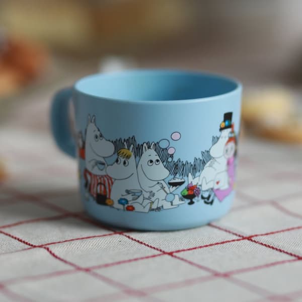 Mumin Picknick Mugg med Handtag Ljusblå Rätt Start