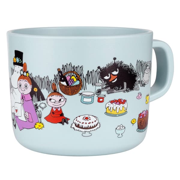 Mumin Picknick Mugg med Handtag Ljusblå Rätt Start