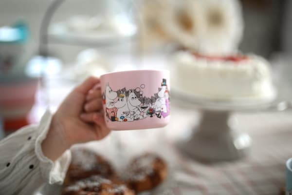 Mumin Lilla My Mugg med Handtag Ljusrosa Rätt Start
