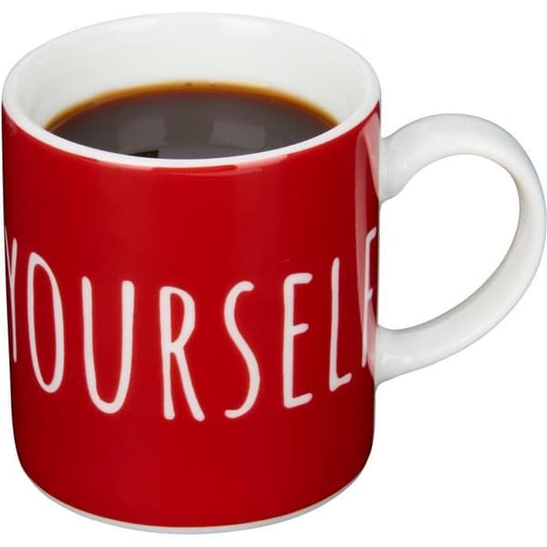 KitchenCraft espresso kopp 80 ml röd porslin