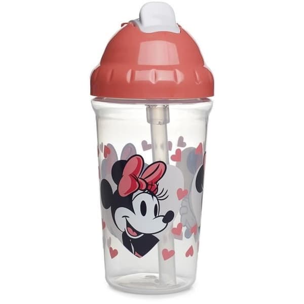 Tasse med sugrör - THERMOBABY - 295 ml - Läckagesäker - Klämma - Minnie
