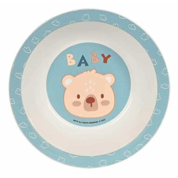 Lasten astiasto Safta Baby bear Polyuretaani Sininen 4 Kappaletta