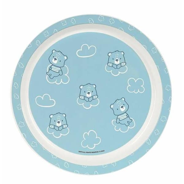 Lasten astiasto Safta Baby bear Polyuretaani Sininen 4 Kappaletta