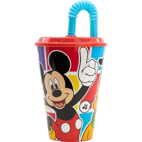 Muggen med Sugrör Mickey Mouse CZ11364 430 ml