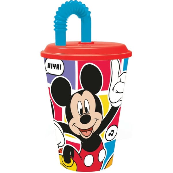 Muggen med Sugrör Mickey Mouse CZ11364 430 ml