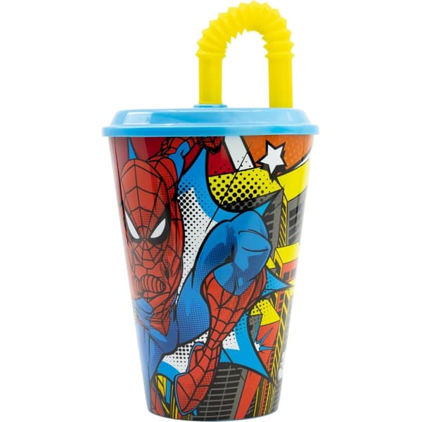 Muggen med Sugrör Spider-Man CZ11366 430 ml