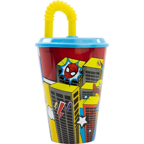 Muggen med Sugrör Spider-Man CZ11366 430 ml