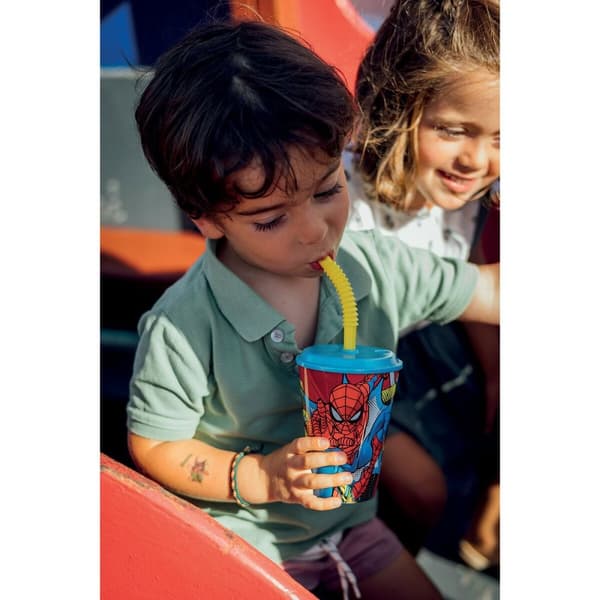 Muggen med Sugrör Spider-Man CZ11366 430 ml