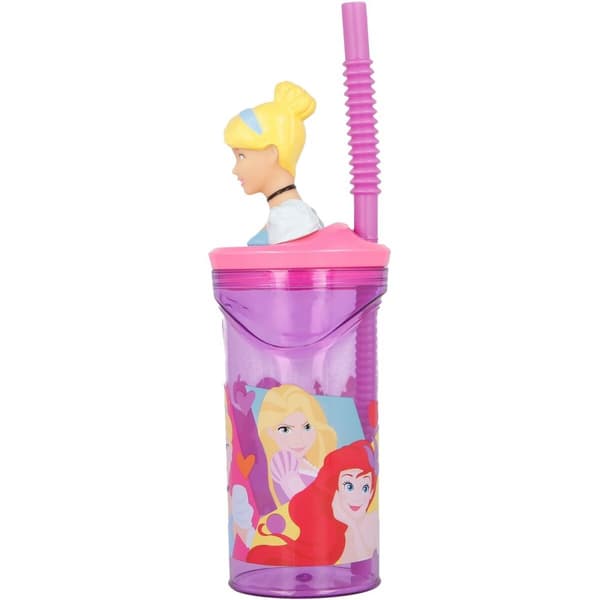 Muggen med Sugrör Disney Princess CZ11334 3D Rosa