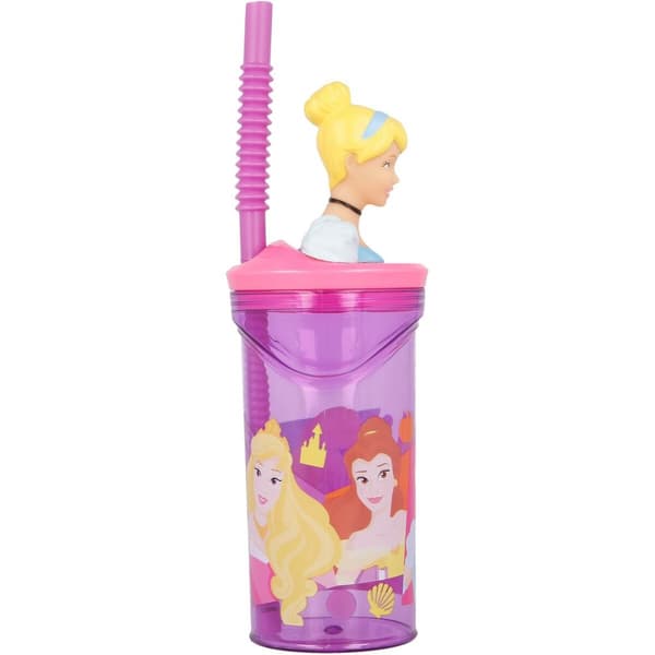 Muggen med Sugrör Disney Princess CZ11334 3D Rosa