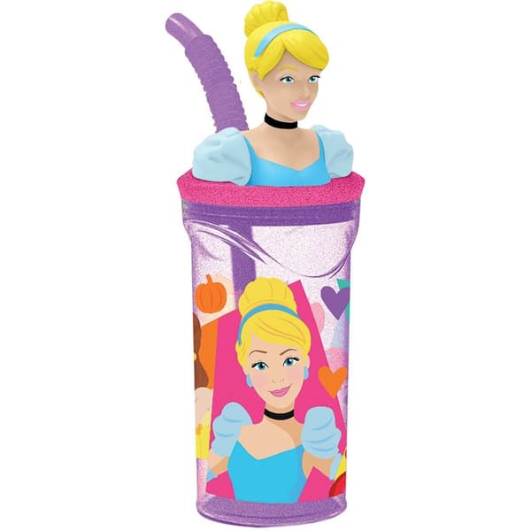 Muggen med Sugrör Disney Princess CZ11334 3D Rosa