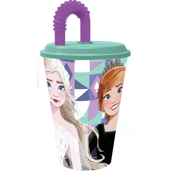 Glasset med Sugerør Frozen CZ11363 430 ml
