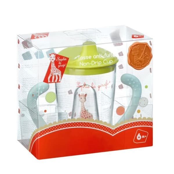 VULLI läckagesäker kopp - SOPHIE LA GIRAFE - Grön - Baby - 150 ml - 6 månader