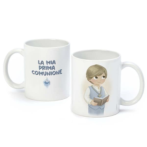 Tasse med näbb - mugg - lärandeglas Mopec - G95.5 - Första kommunion kopp för barn, väst och bibel