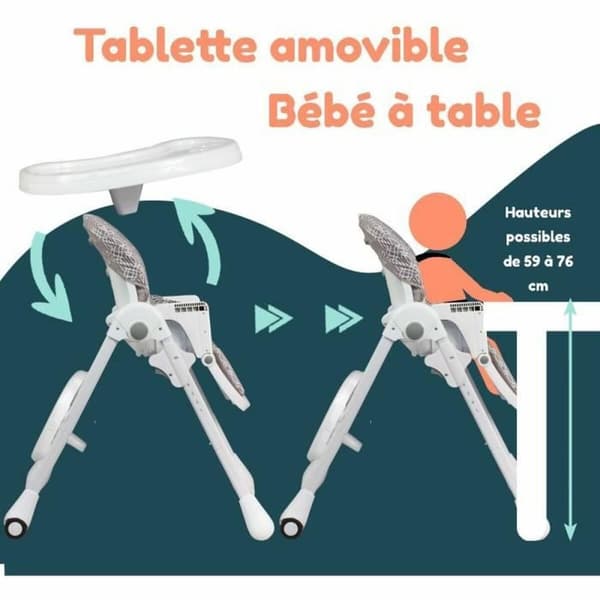 Syöttötuoli Bambisol Beige