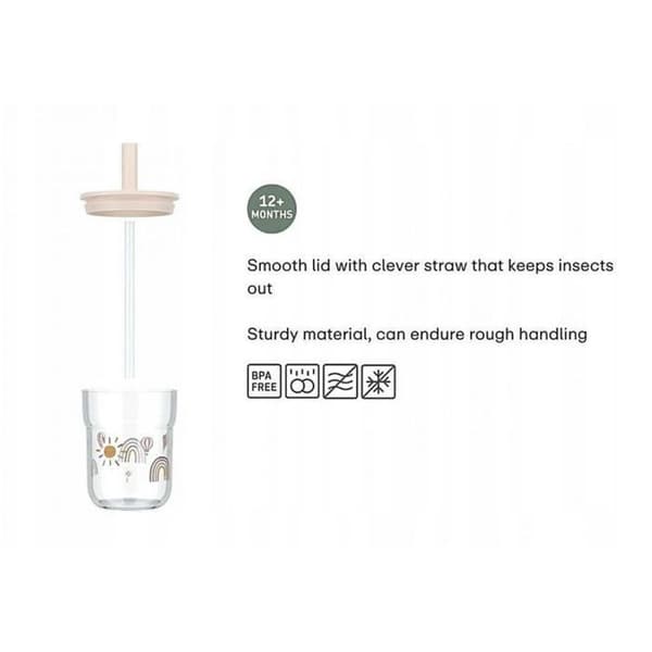 Tasse med näsa - mugg - läromedel glas Mepal BARNGLAS MED SUGRÖR MIO 250ML FAIRY GARDEN 108023065406