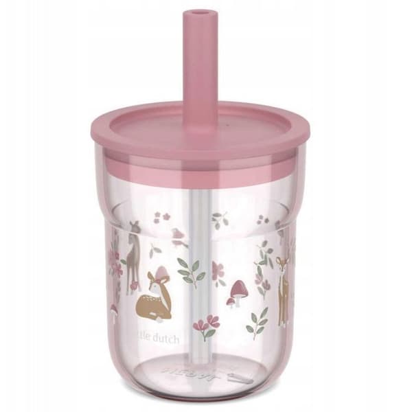 Tasse med näsa - mugg - läromedel glas Mepal BARNGLAS MED SUGRÖR MIO 250ML FAIRY GARDEN 108023065406