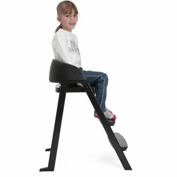 Trone Chicco Crescendo Lite cairo coal Sort Rustfrit stål