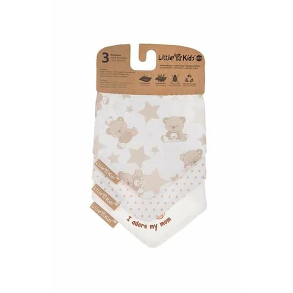 Haklappsset Bear 42 x 16 cm 3 Delar