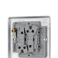 Miniatyrbilde 4 av 5: BG Brushed Steel 10ax Plate Switch 2 Way