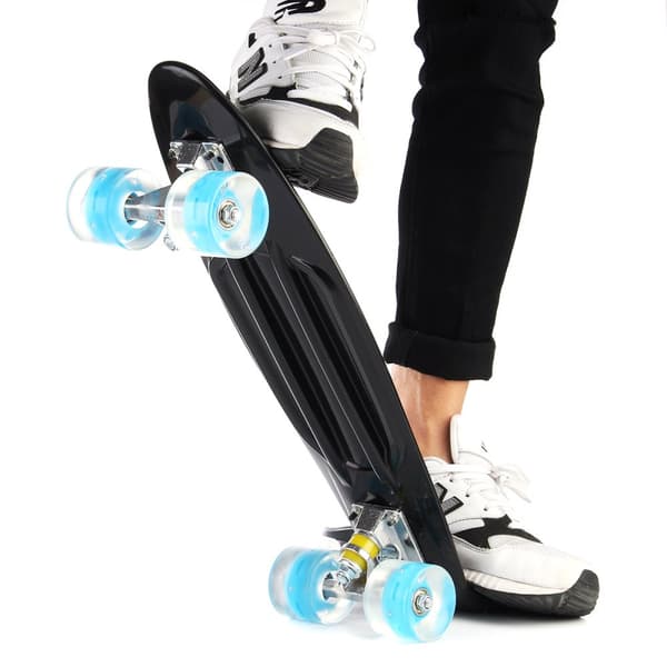 Enkeeo Kids Youths 22" Penny Style Skateboard Long Board Plast Stakeboard Present
