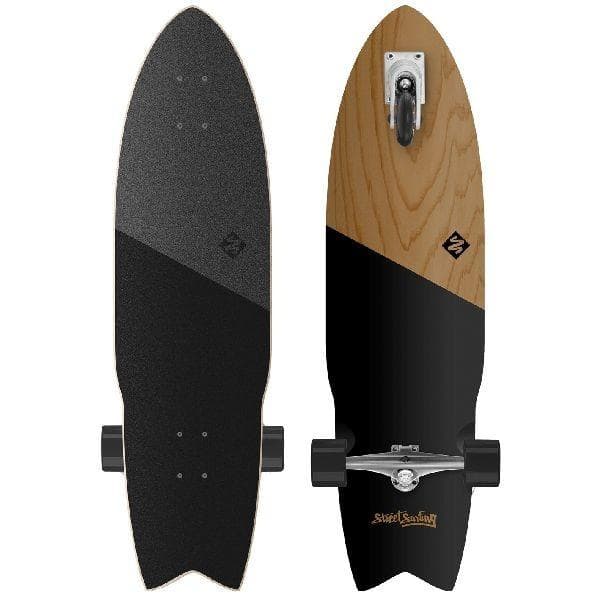 Street Surfing Shark Attack 36" självgående Longboard Koa Black
