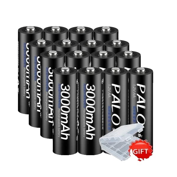 Genopladeligt AA-batteri, 3000mAh, NI-MH, 8 aa 1 oplader