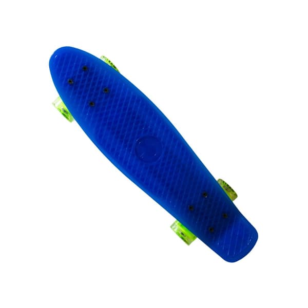 MASTER 22 skateboard med glödande hjul - Blå