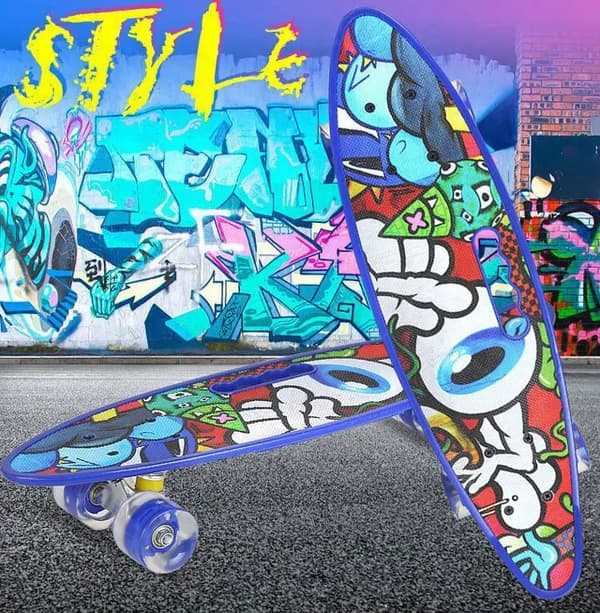 FLASH BOARD FÖR BARN FÖR BARNENS DAG ABEC7 SKATEBOARD MÖNSTER 100KG