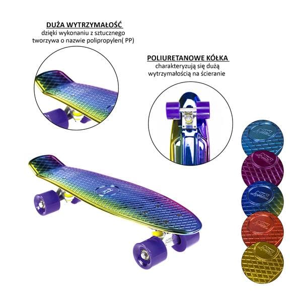PNB01 RAINBOW ELEKTROSTIL PENNYBOARD SKATEBOARD NILS EXTREME