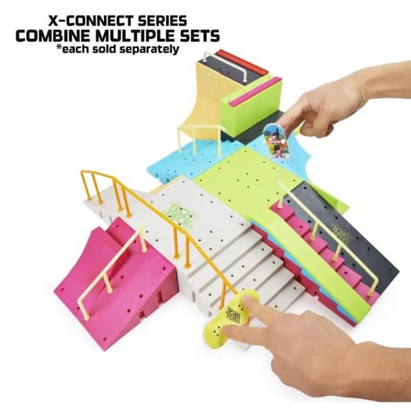 Tech Deck Neon Mega Park Skateboard Ramp Set 445312