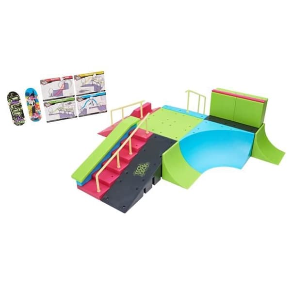 Tech Deck Neon Mega Park Skateboard Ramp Set 445312