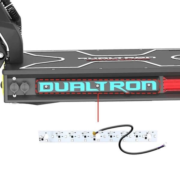 LED Light Bar - MINIMOTORS - Dualtron X/X2 - Installation på vänster däck - Svart - Exteriör