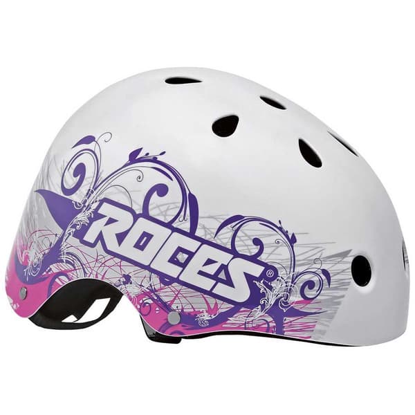 Roces Hjelm Tattoo Aggressive Hvid L