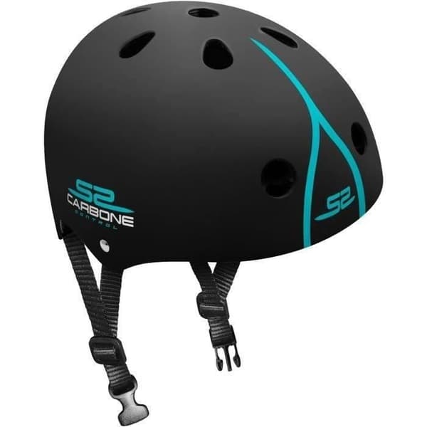 Skatehjälm - STAMPEL - SKIDS CONTROL CARBONE - Justerbar storlek - EPS/ABS - Barn