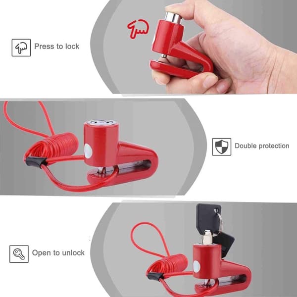 INF Bremselås for Xiaomi Mijia M365 elektrisk scooter Rød