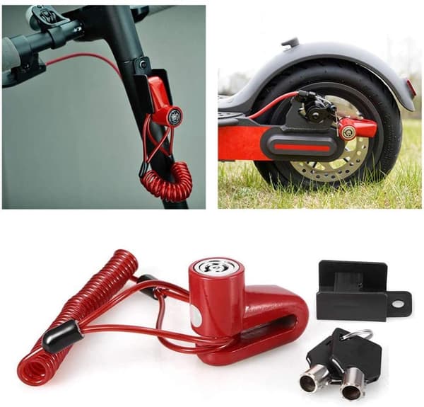 INF Bremselås for Xiaomi Mijia M365 elektrisk scooter Rød
