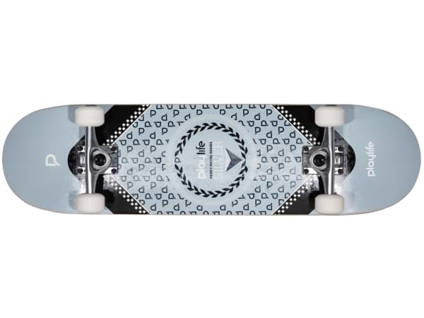 Playlife Heavy Metal Silver Skateboard