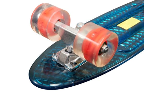 MCU-Sport Blå Transparent LED Skateboard m/LED LJUS + ABEC7