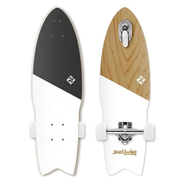 Street Surfing Surfskate Shark Attack Koa 30´´ Silver